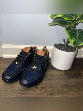 Bally Switzerland Leather Ascar mens shoes Sneakers/dress Shoes Suede Size 8